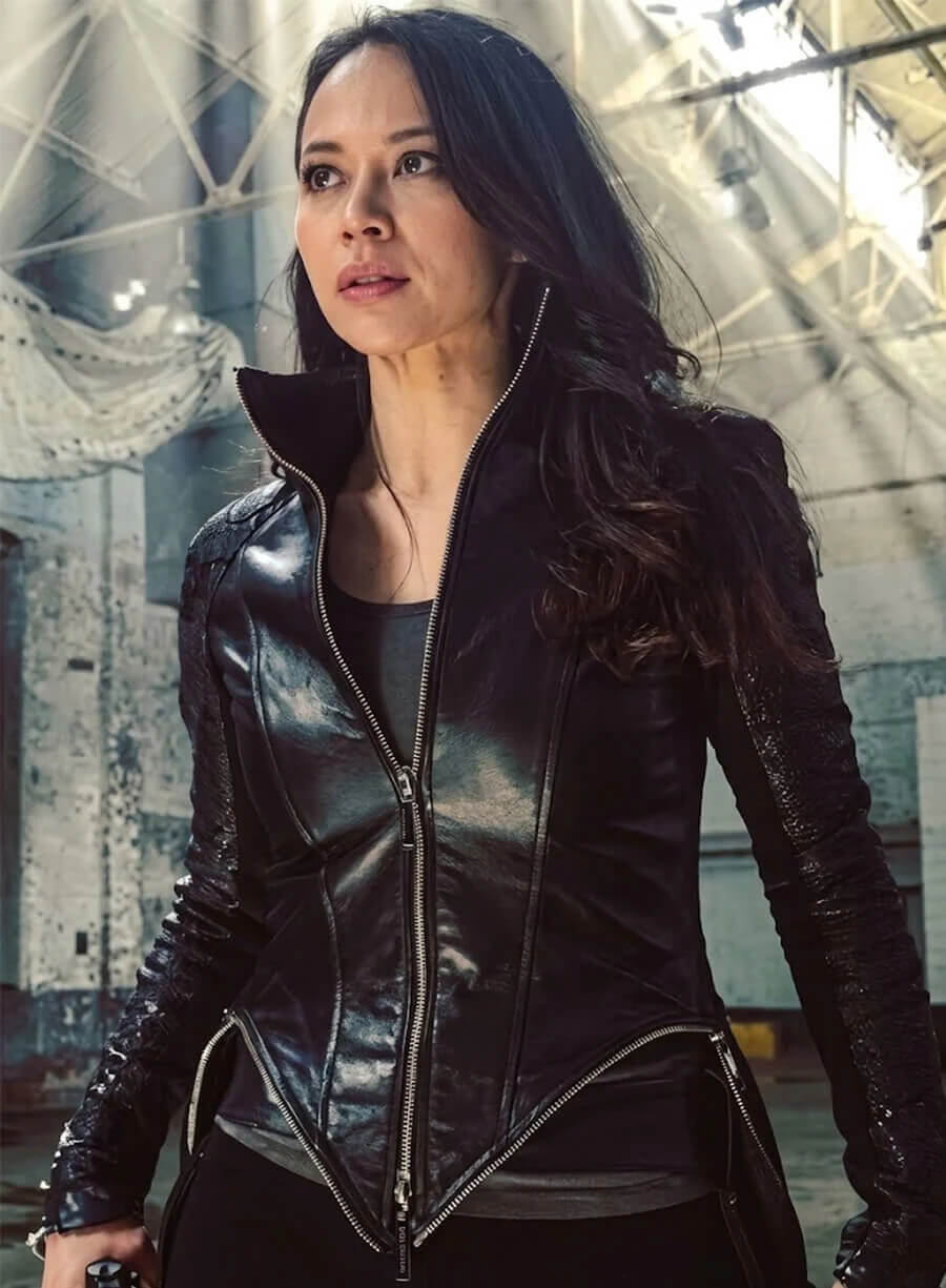Melissa O'Neil Cropped Leather Jacket
