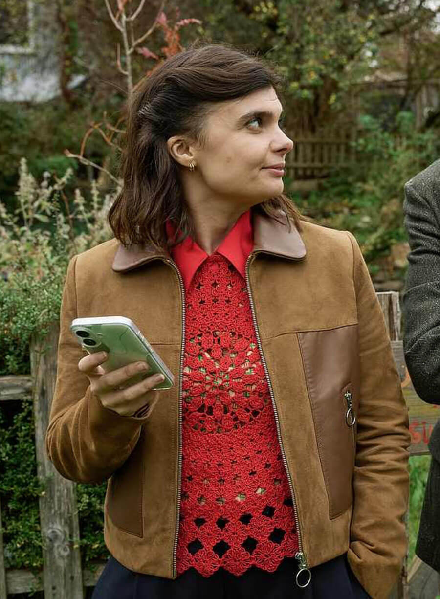 Death Valley S02 Janie Mallowan Brown Jacket