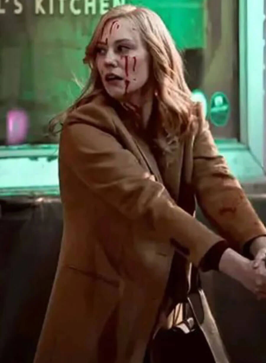 Deborah Ann Woll Daredevil: Born Again Karen Page Wool Coat