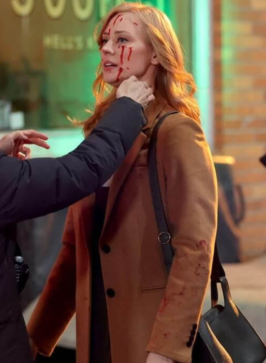 Deborah Ann Woll Daredevil: Born Again Karen Page Wool Coat
