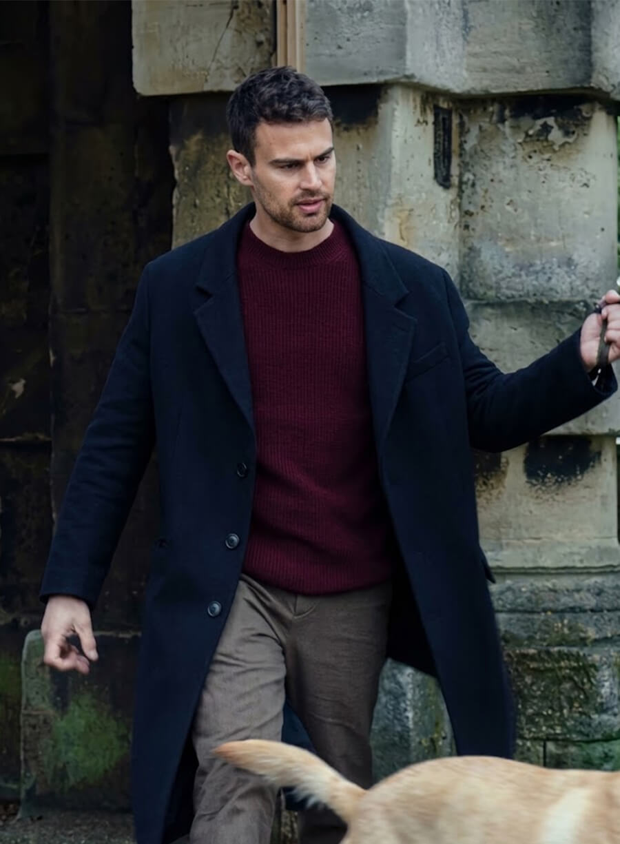 Eddie Halstead The Gentlemen 2024 Blue Trench Coat