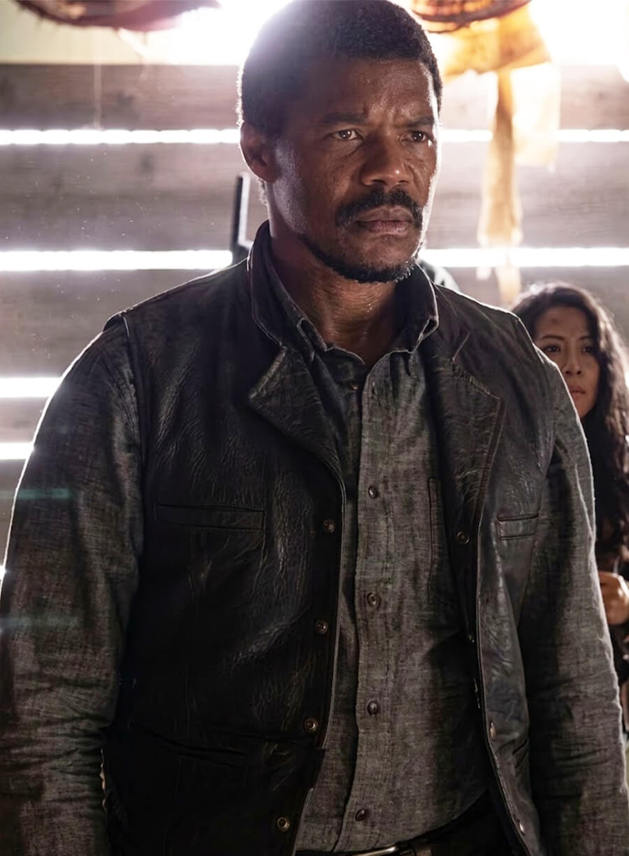 Gaius Charles The Walking Dead Dead City S02 Perlie Armstrong Leather Vest