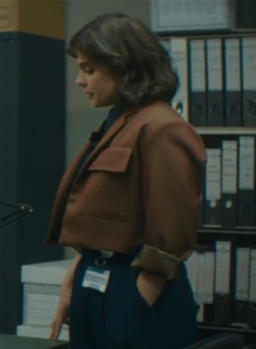 Gwyneth Keyworth Death Valley S01 Brown Jacket