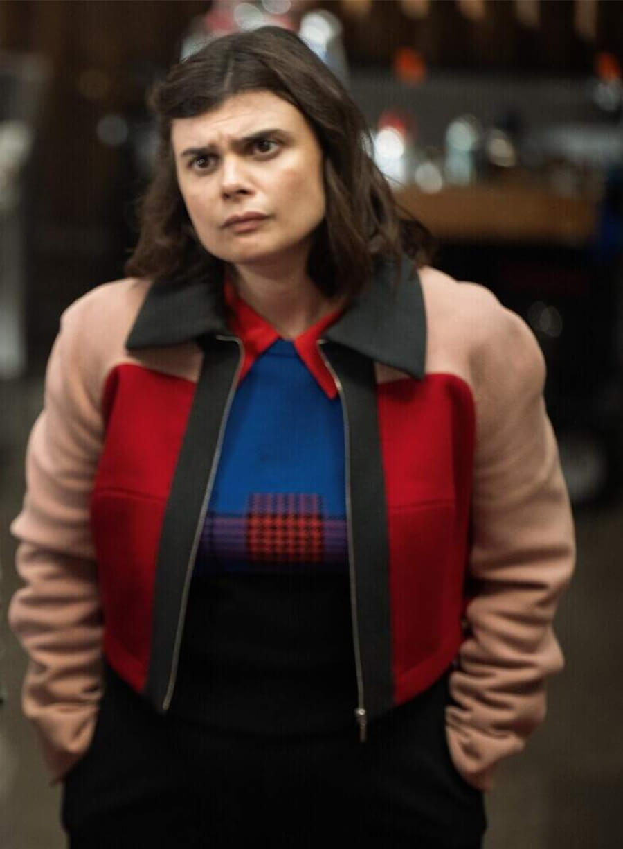 Gwyneth Keyworth Colorblock Bomber Jacket