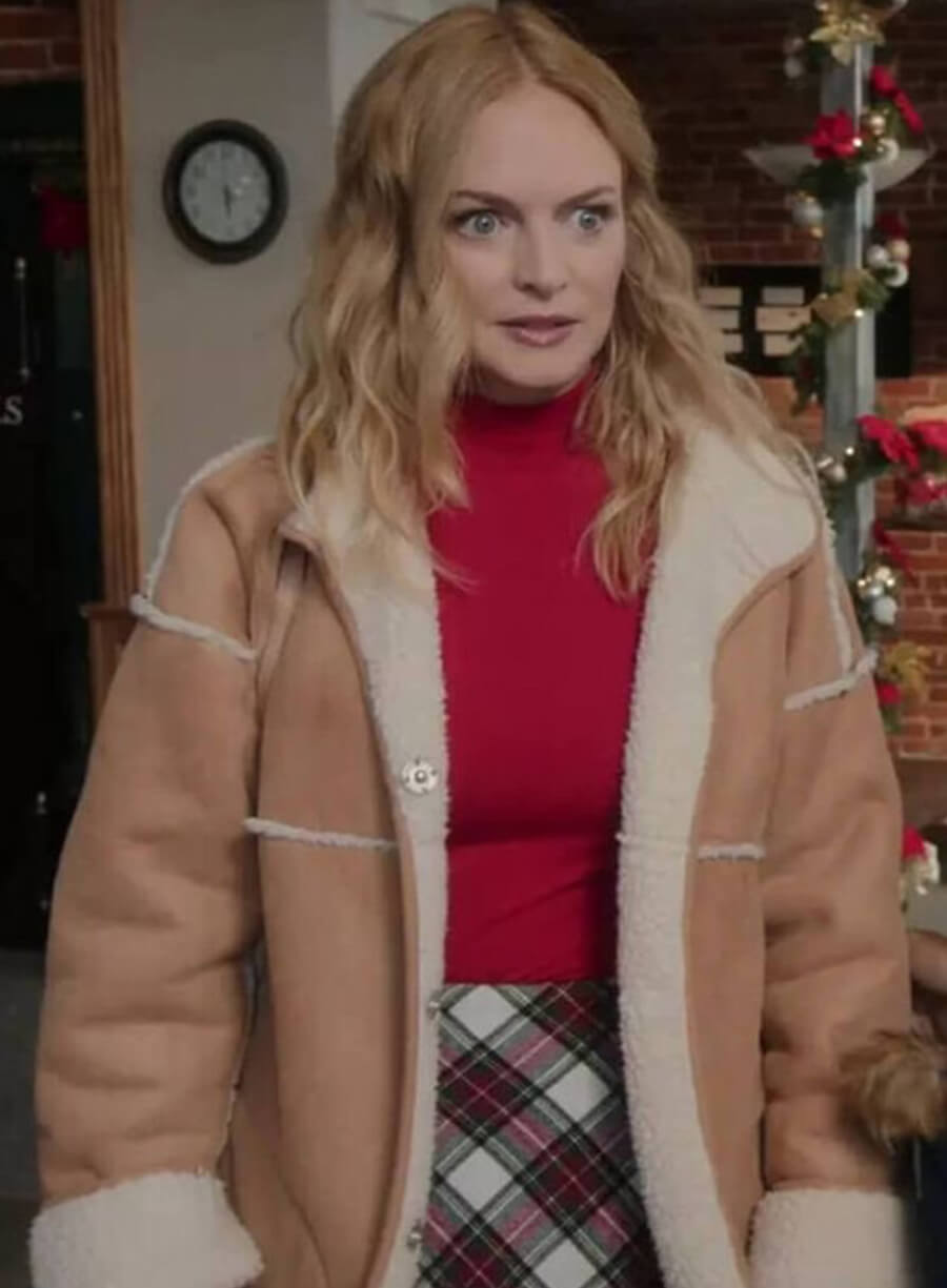 Charlotte Sanders Suede Shearling Jacket