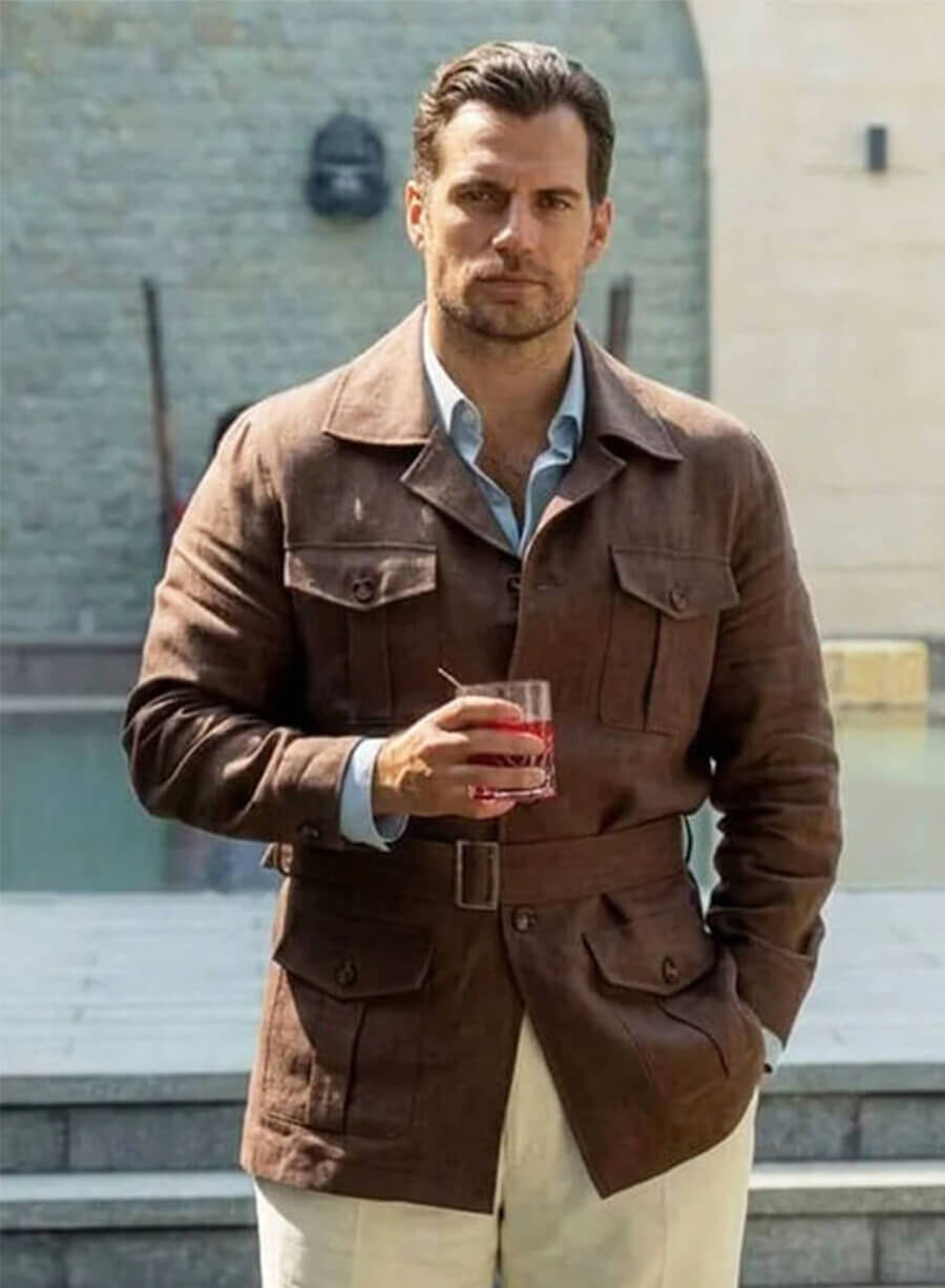 Henry Cavill Brown Jacket