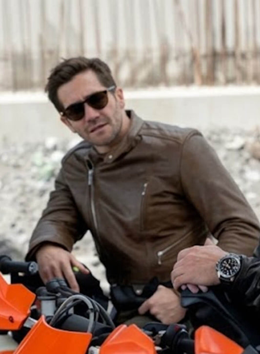 In the Grey Bronco Brown Leather Jacket