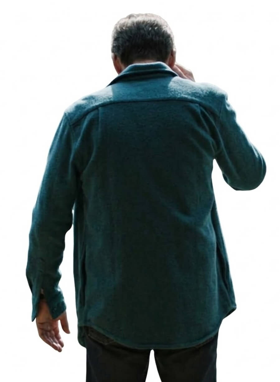Wes Bentley Yellowstone S04 Green Wool Jacket
