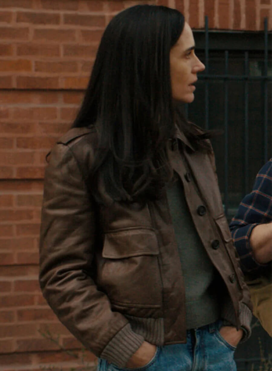 Jennifer Connelly Dark Matter Daniela Brown Leather jacket