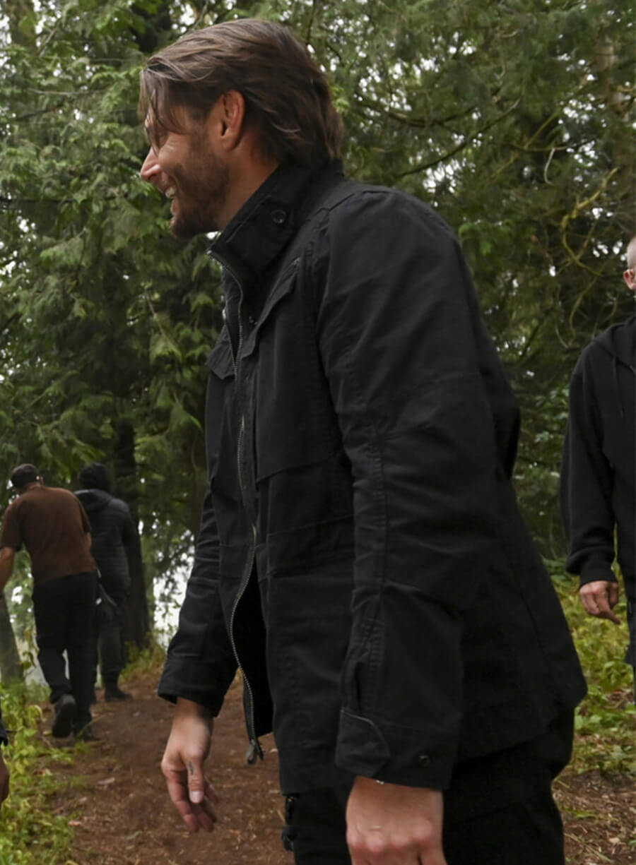 Jensen Ackles Tracker S02 Russell Shaw Black Cotton Jacket