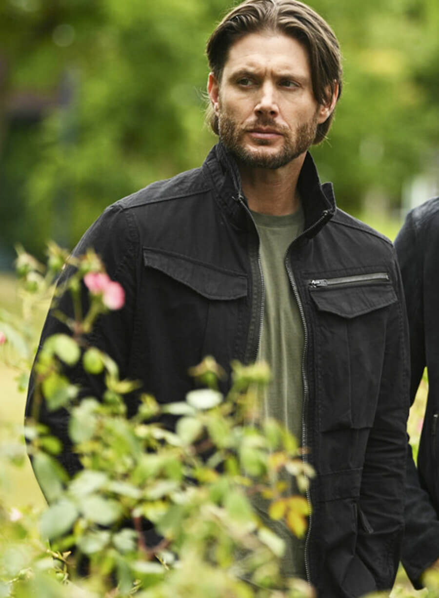 Jensen Ackles Tracker S02 Russell Shaw Black Cotton Jacket