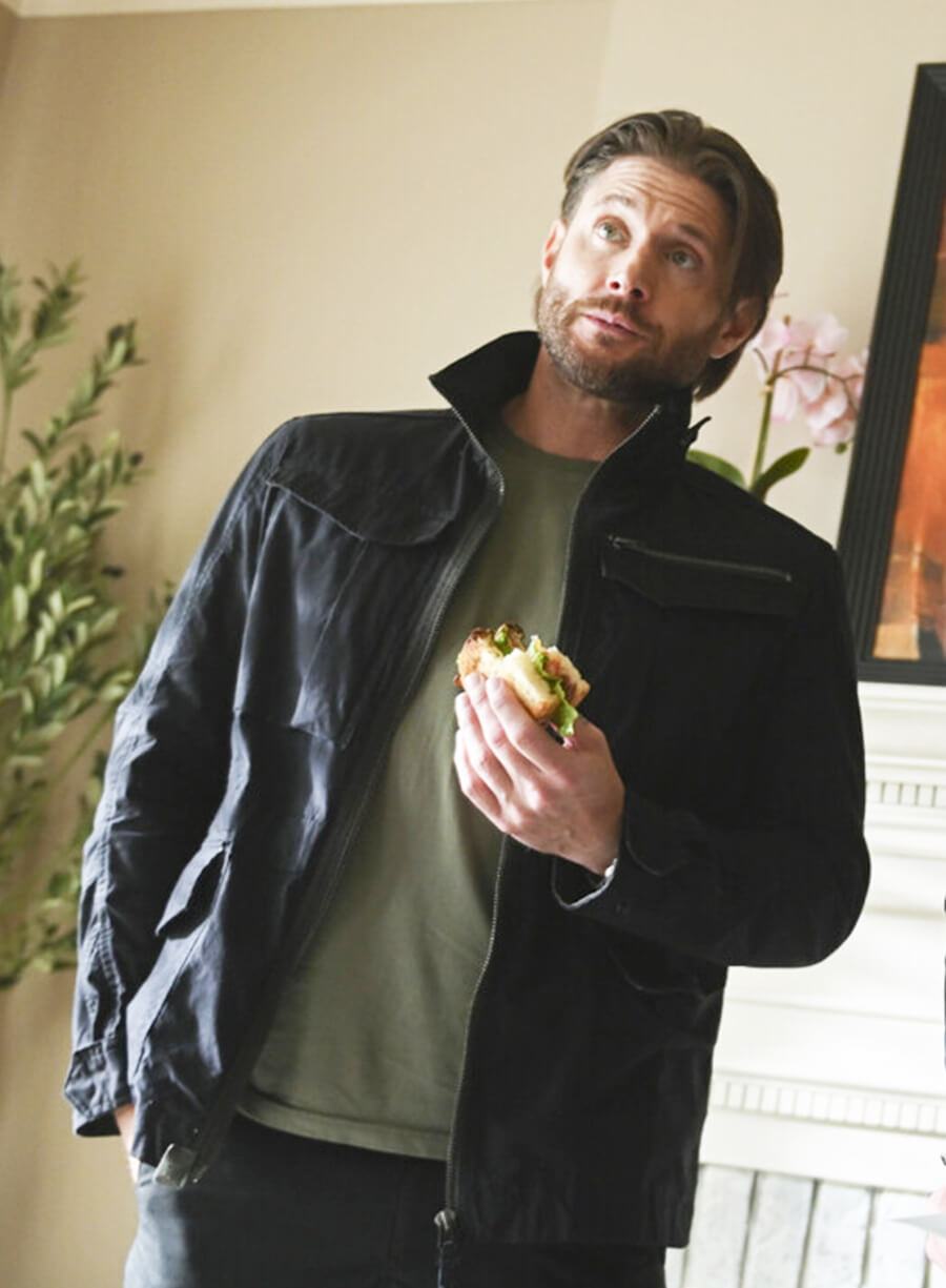 Jensen Ackles Tracker S02 Russell Shaw Black Cotton Jacket