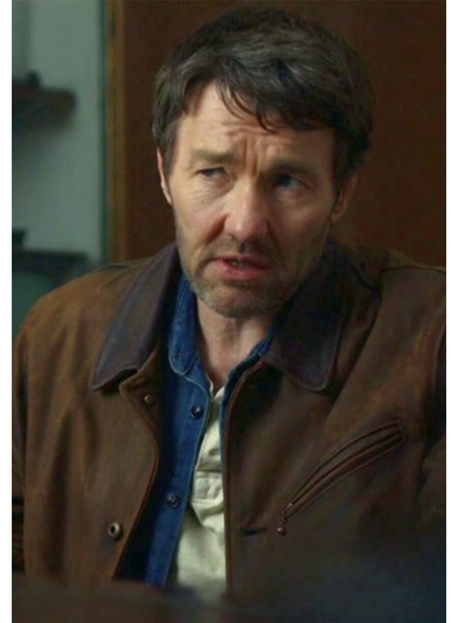 Joel Edgerton Dark Matter S02 Distressed Leather Jacket