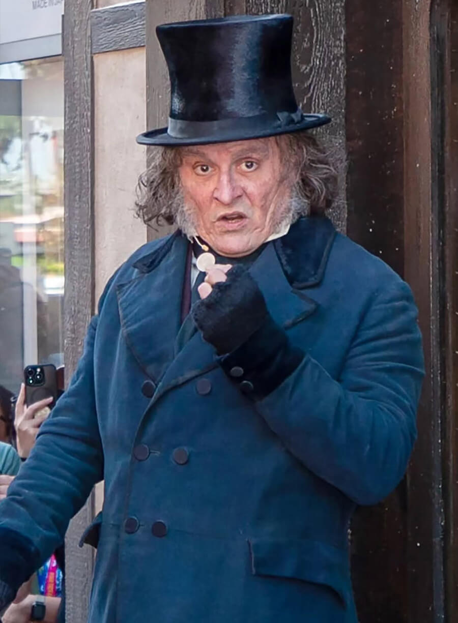Johnny Deep Ebenezer 2026 Scrooge Wool Coat