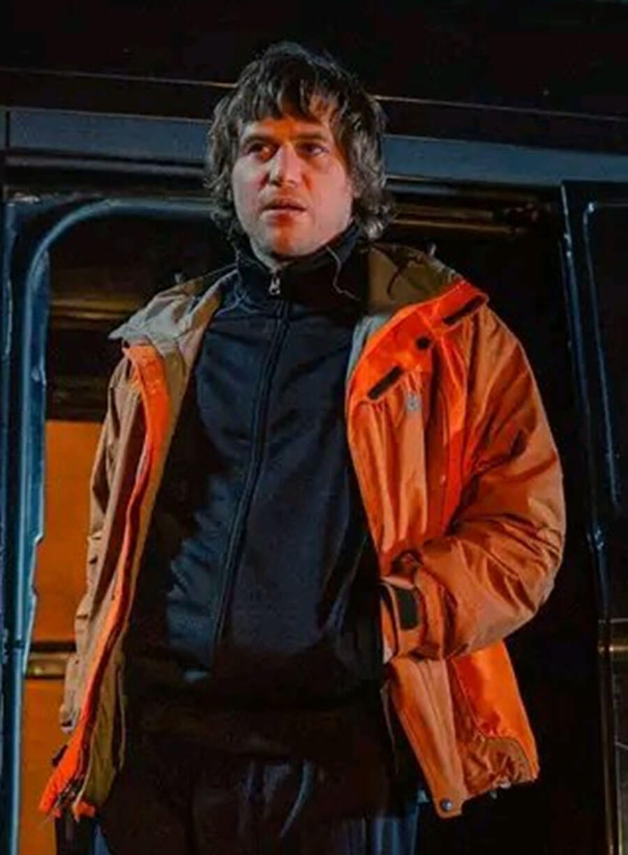 Johnny Flynn MobLand S02 Frankie Cooper Orange Jacket