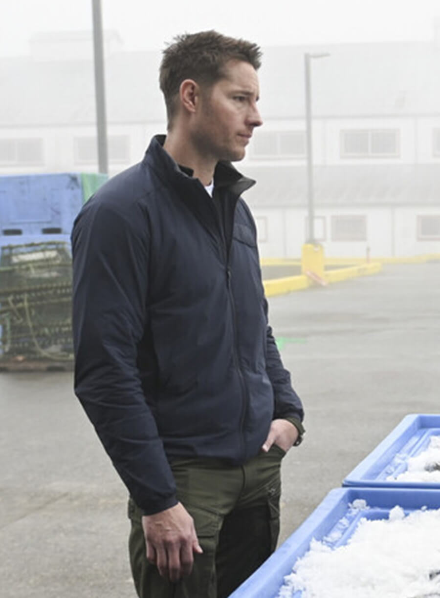 Justin Hartley Tracker S01 Colter Shaw Blue Jacket