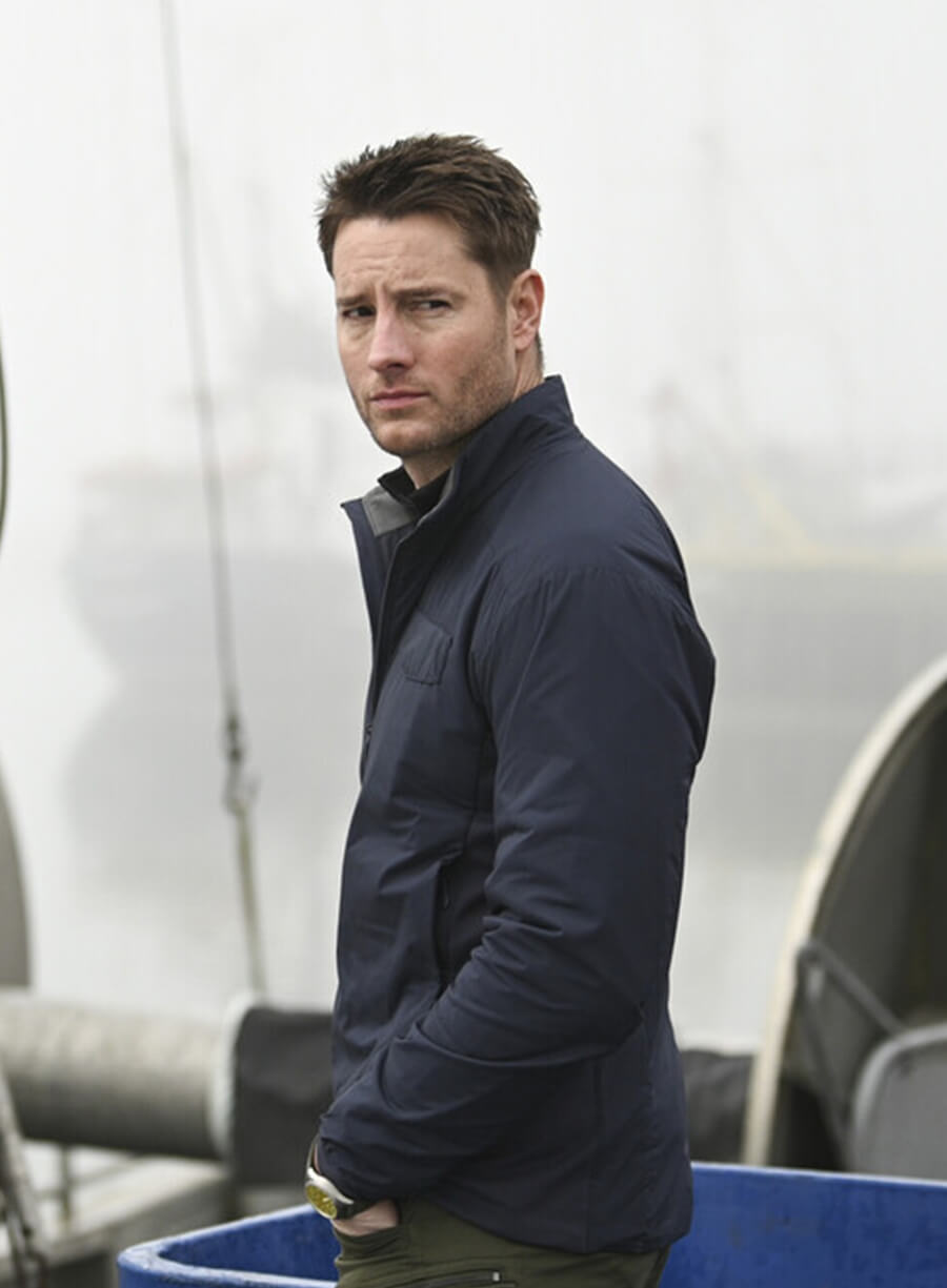 Justin Hartley Tracker S01 Colter Shaw Blue Jacket