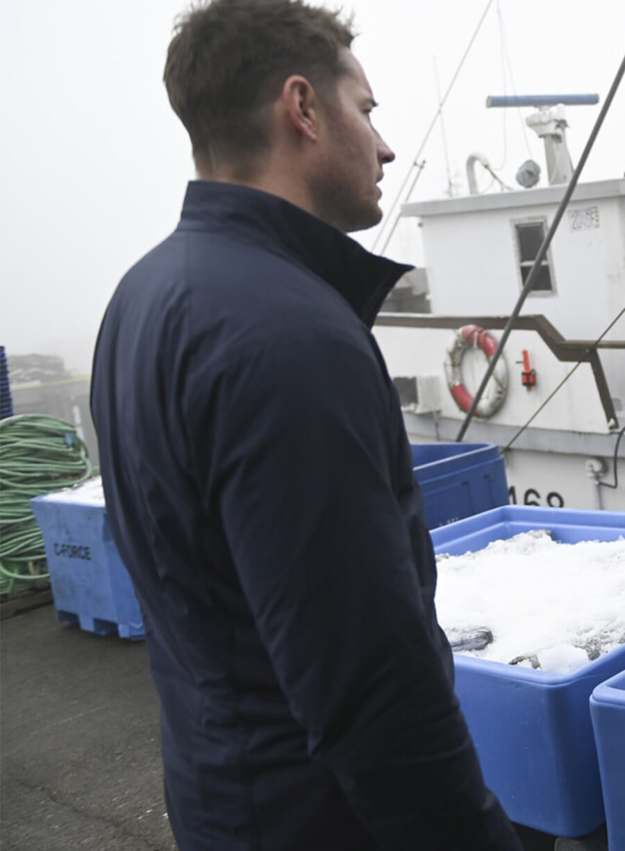 Justin Hartley Tracker S01 Colter Shaw Blue Jacket