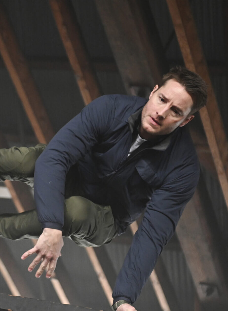 Justin Hartley Tracker S01 Colter Shaw Blue Jacket