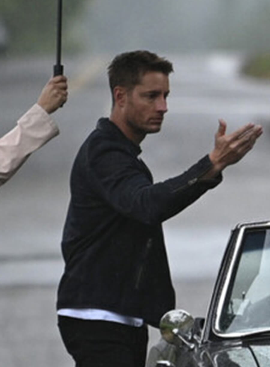 Justin Hartley Tracker S02 Black Suede Leather Jacket