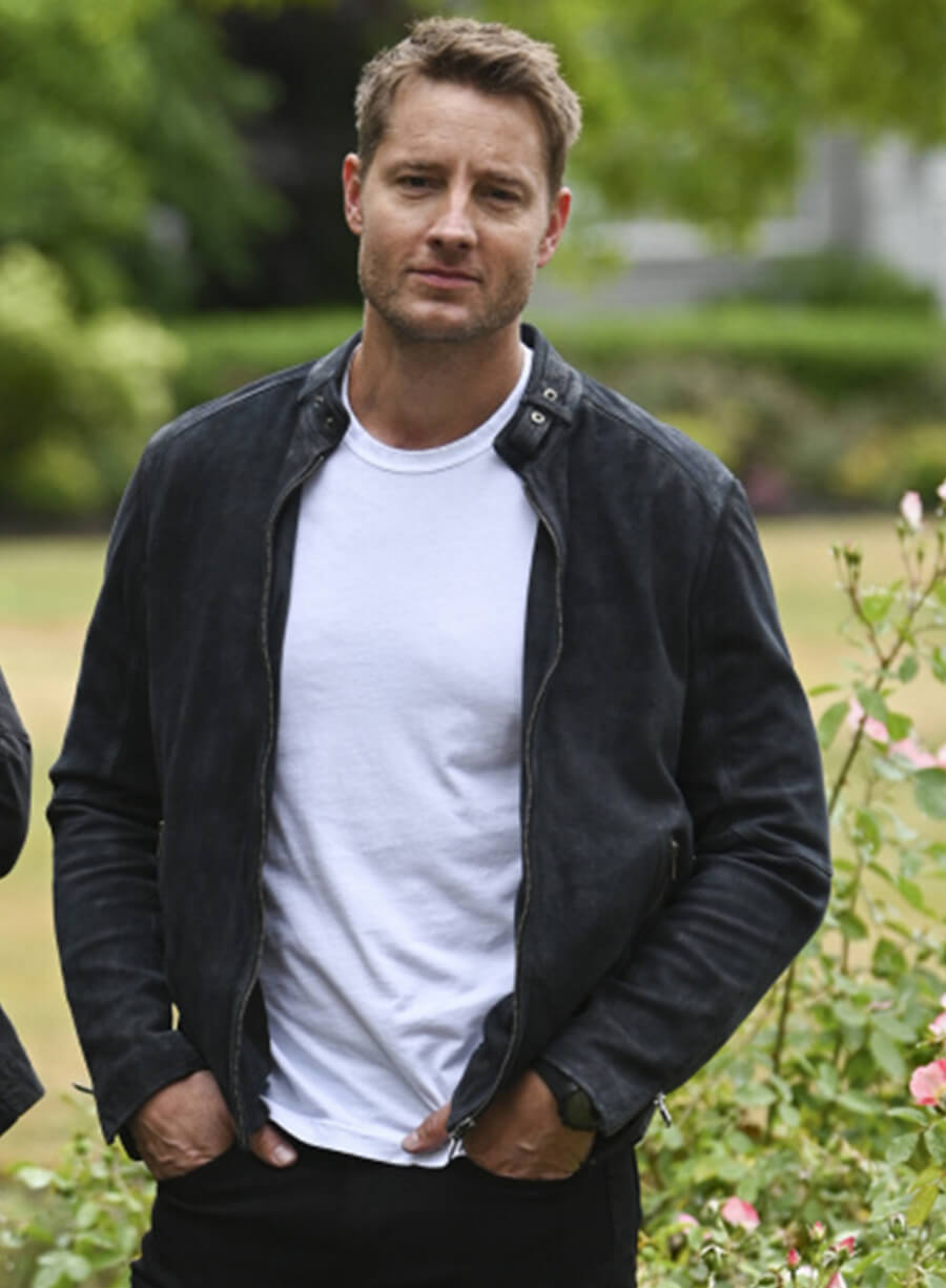Justin Hartley Tracker S02 Black Suede Leather Jacket