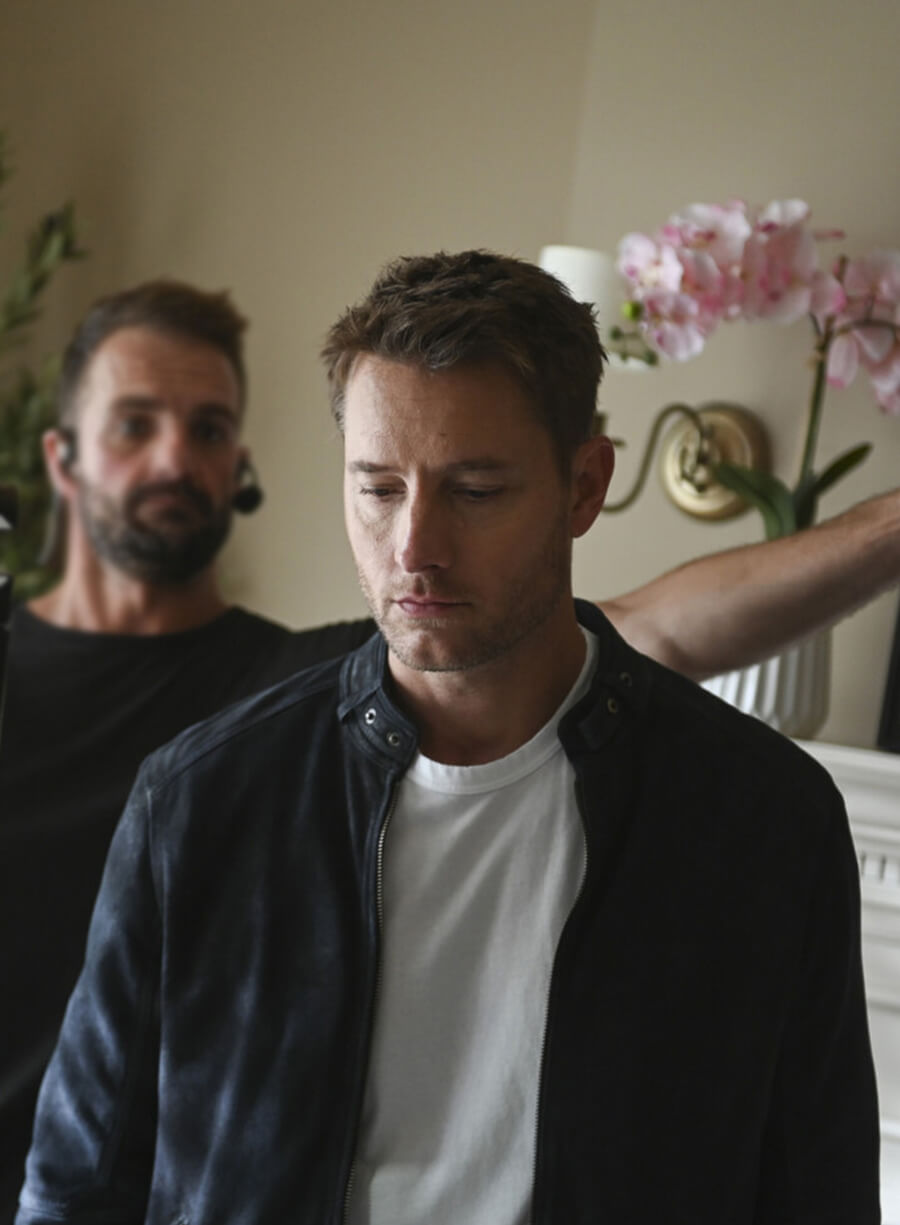 Justin Hartley Tracker S02 Black Suede Leather Jacket