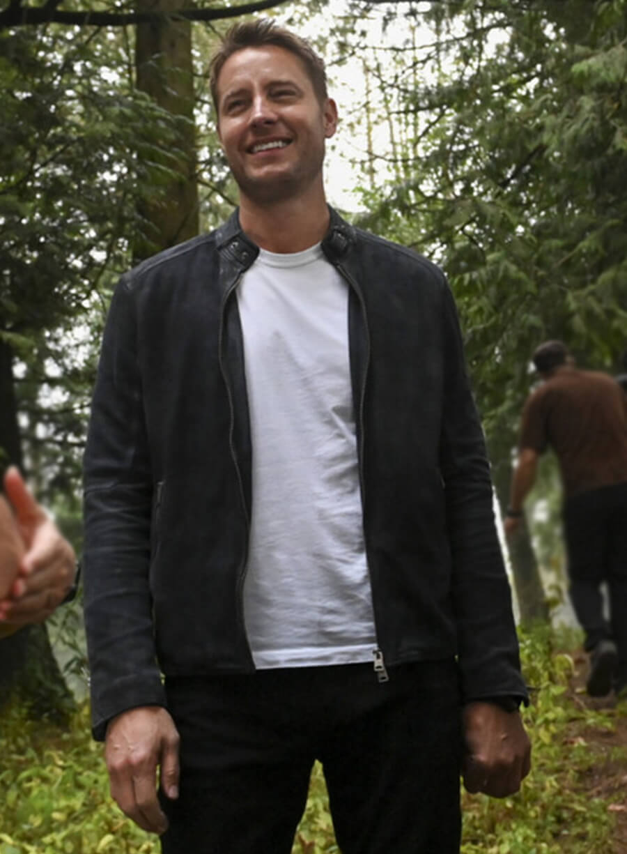 Justin Hartley Tracker S02 Black Suede Leather Jacket