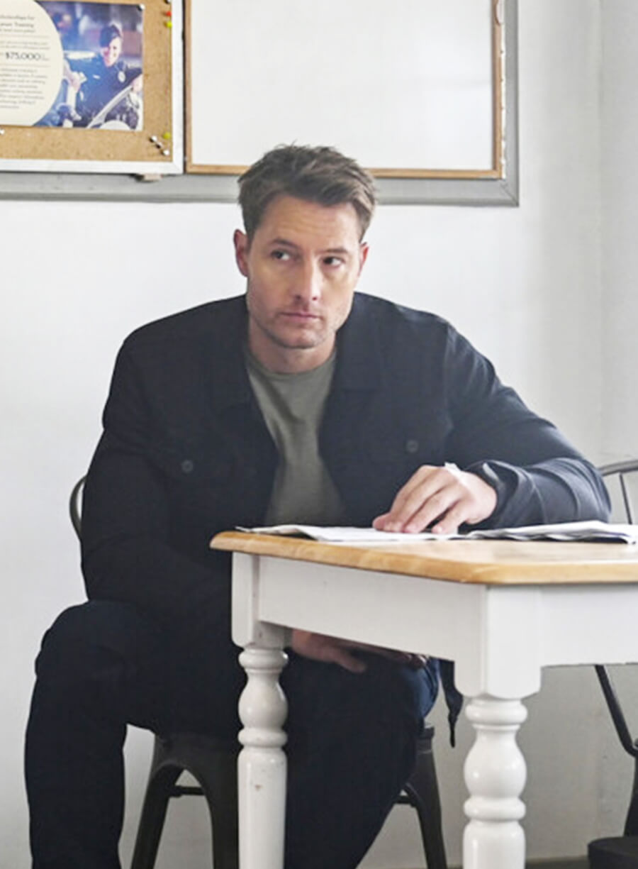 Justin Hartley Tracker S02 Colter Shaw Denim Jacket