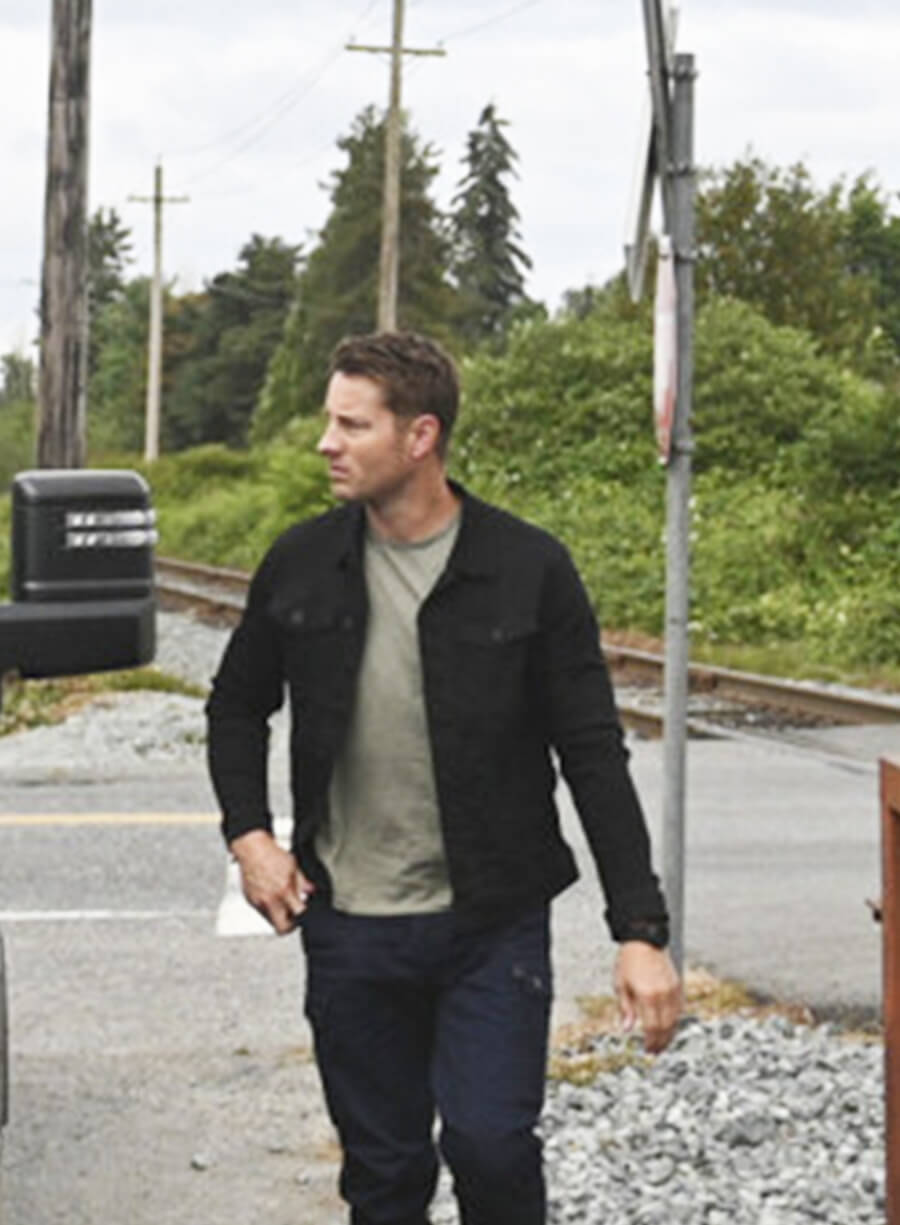 Justin Hartley Tracker S02 Colter Shaw Denim Jacket