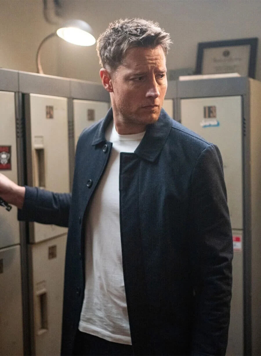 Justin Hartley Tracker S03 Black Wool Jacket