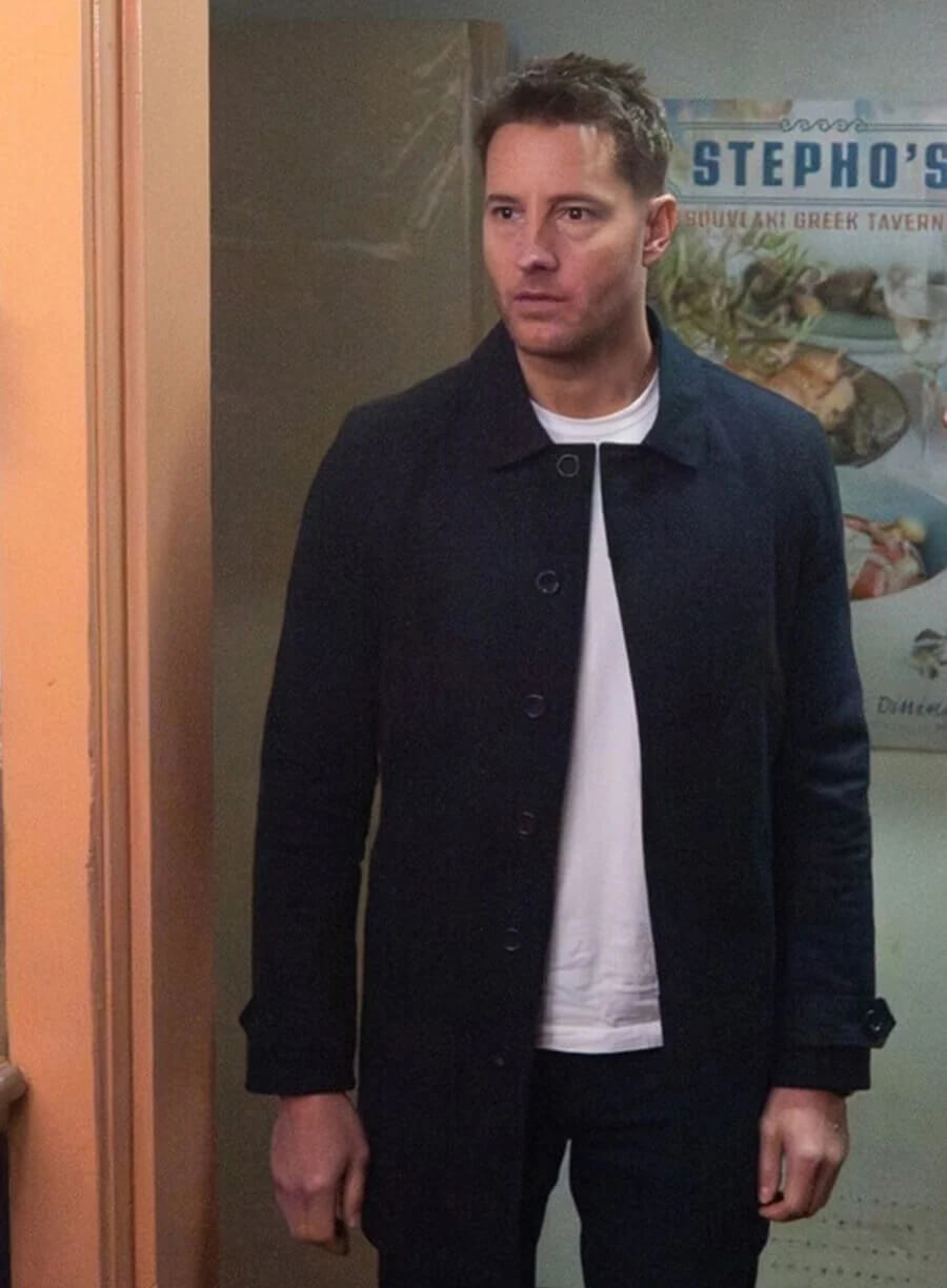 Justin Hartley Tracker S03 Black Wool Jacket