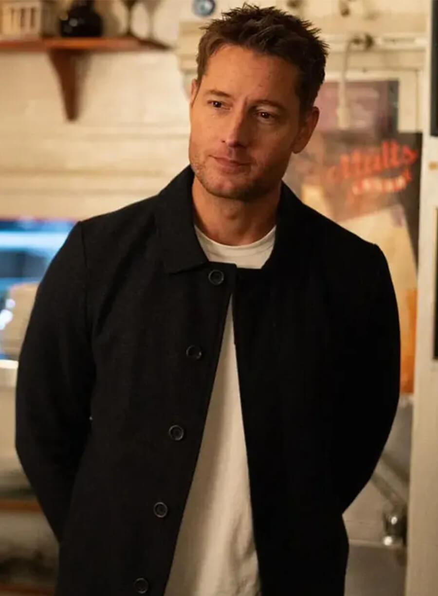 Justin Hartley Tracker S03 Black Wool Jacket