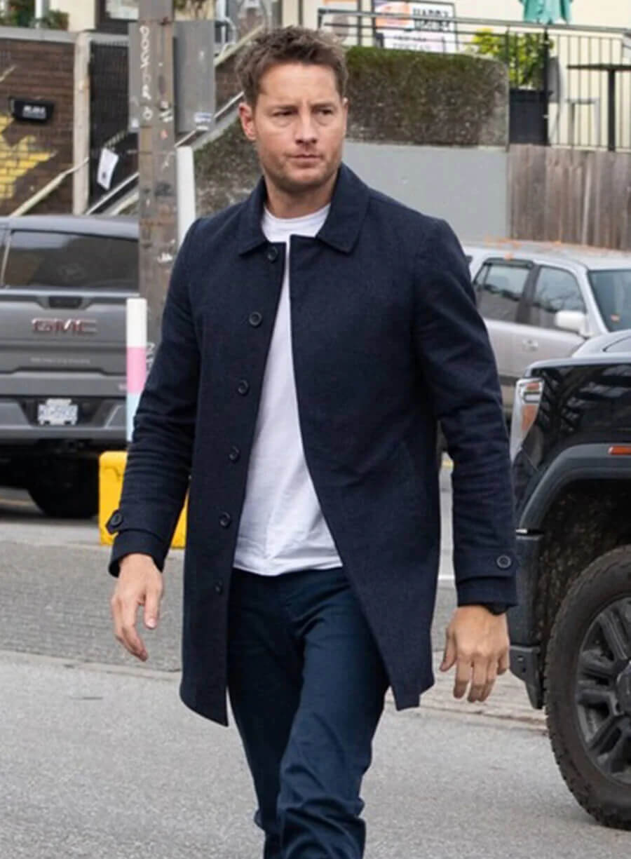 Justin Hartley Tracker S03 Black Wool Jacket