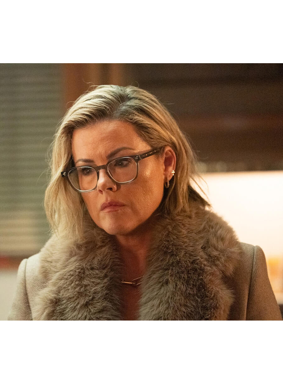 Kathleen Robertson Tracker S03 Maxine Wool Coat