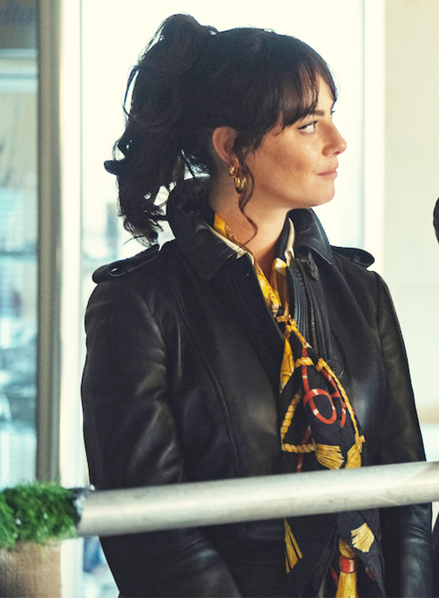 Kaya Scodelario The Gentlemen S02 Susie Glass Leather Jacket