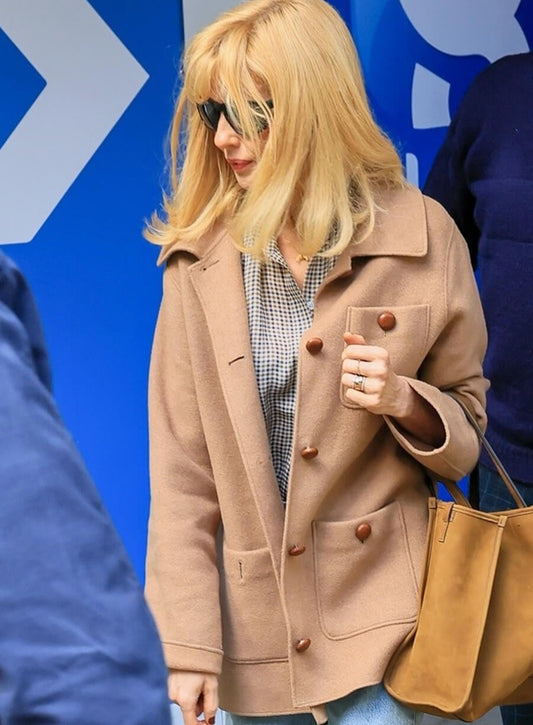 Kelly Reilly Dutton Ranch Premiere Event Beige Jacket