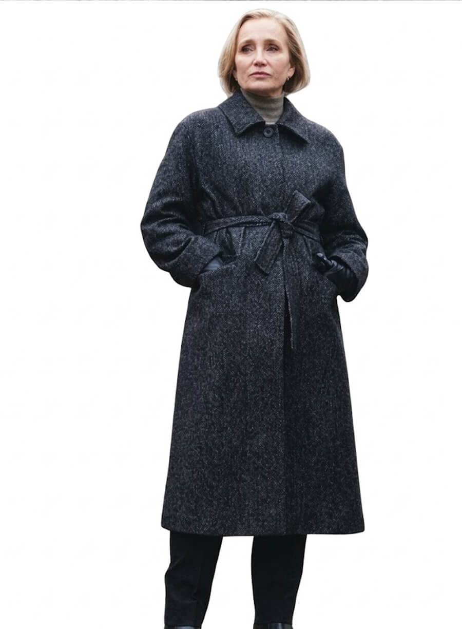 Kristin Scott Thomas Slow Horses S02 Wool Coat