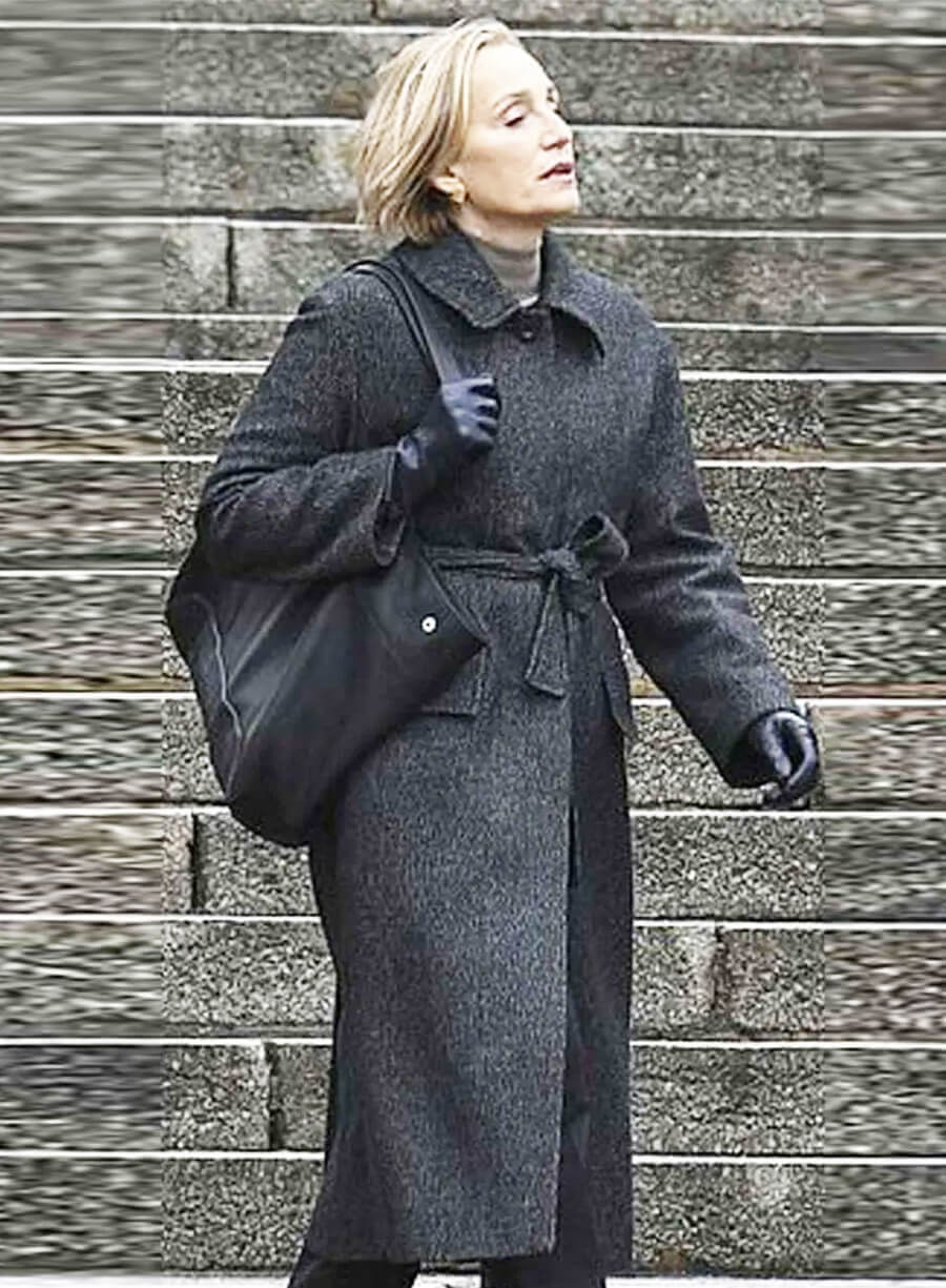Kristin Scott Thomas Slow Horses S02 Wool Coat
