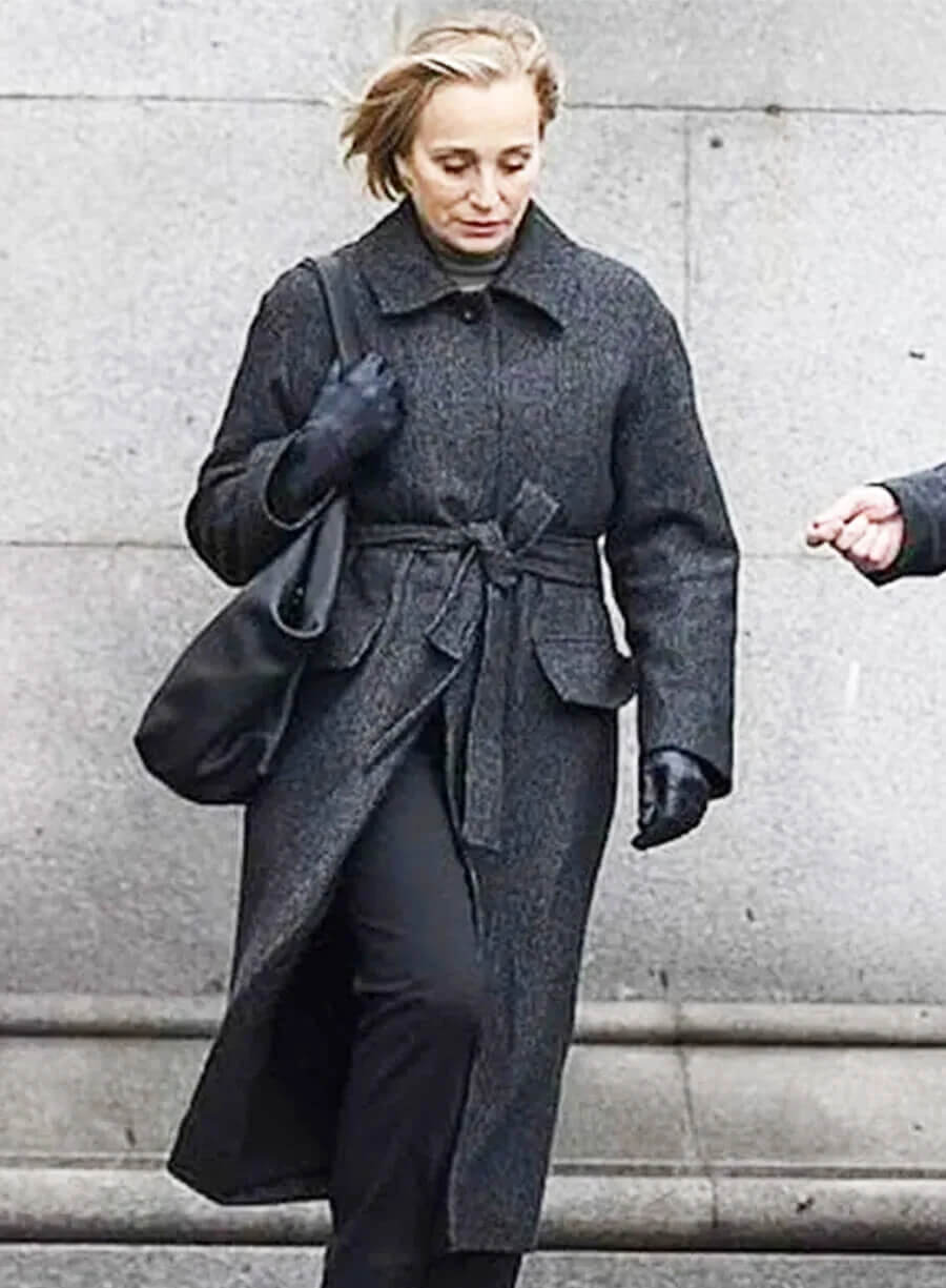 Kristin Scott Thomas Slow Horses S02 Wool Coat