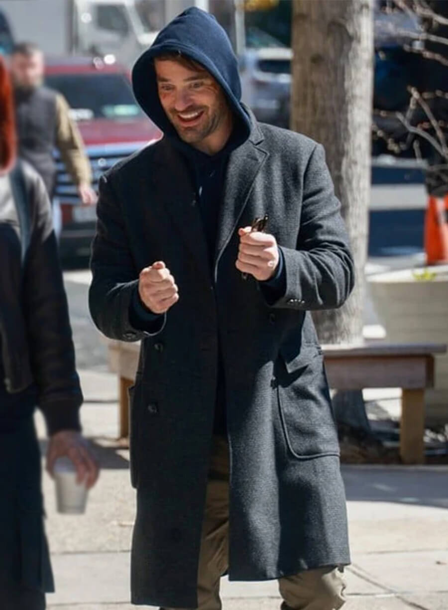Charlie Cox Daredevil Born Again S02 Matt Murdock Wool Coat
