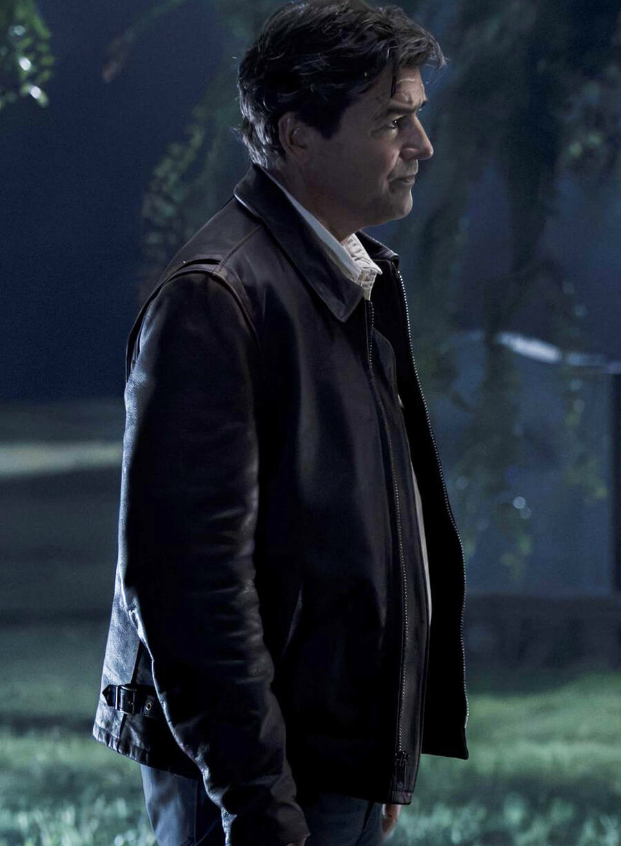 Lanterns Distressed Leather Jacket