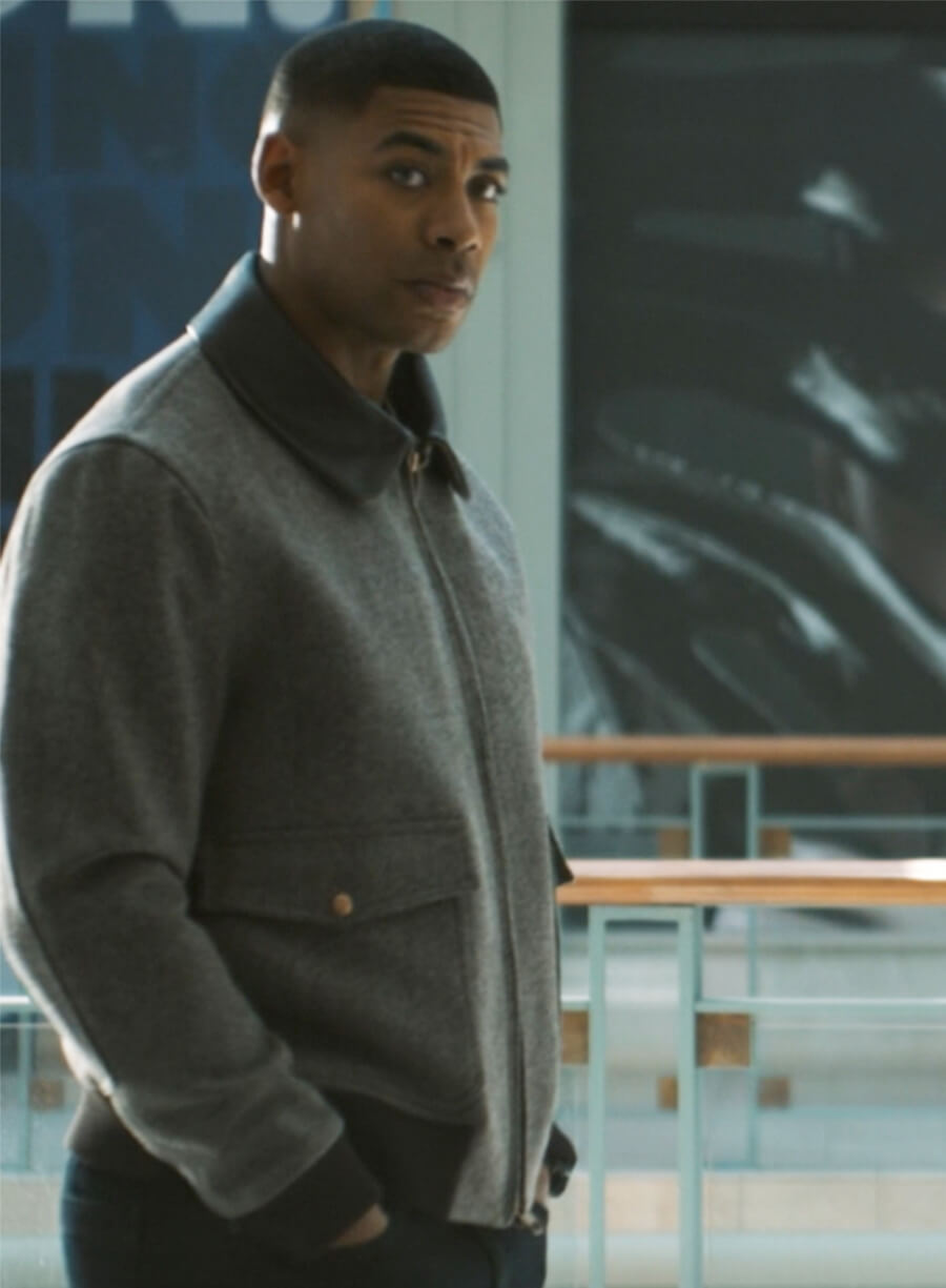 Lanterns 2026 Aaron Pierre Grey Wool Jacket