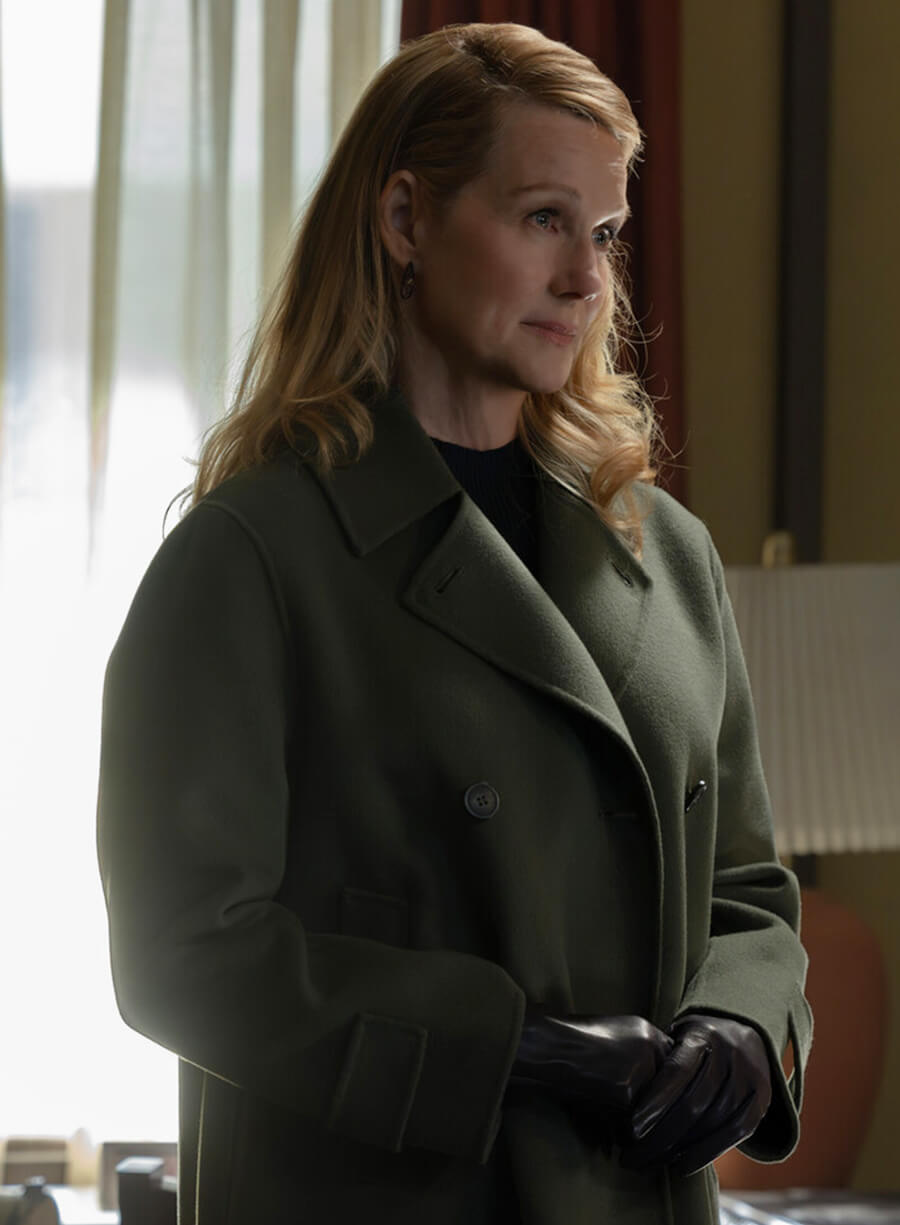 Laura Linney Lanterns 2026 Lianna Wool Coat