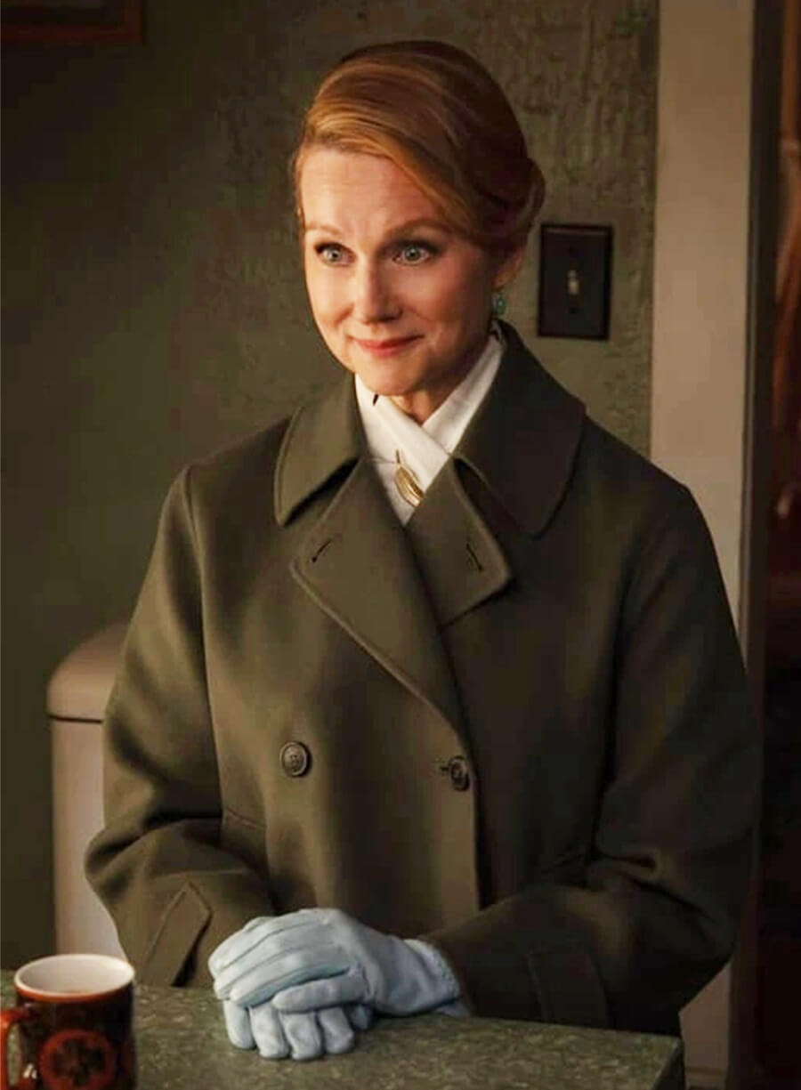 Lanterns 2026 Laura Linney Wool Coat