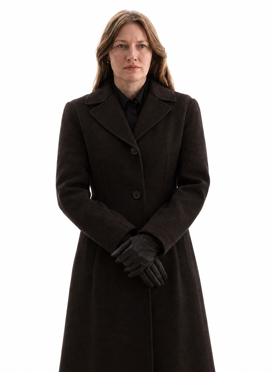 Lanterns S01 Sheriff Kerry Kane Black Wool Coat