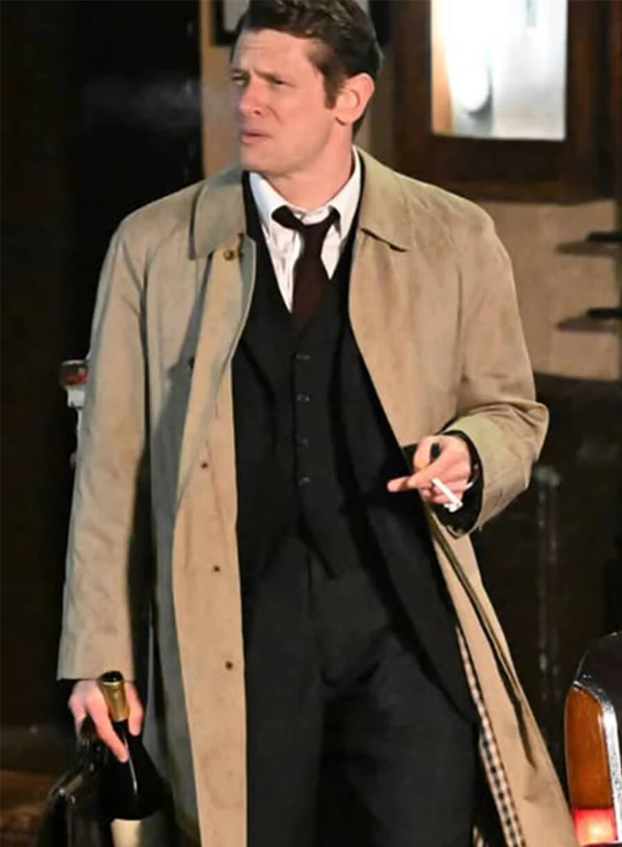 Larry Lamb Ink 2026 Beige Trench Coat