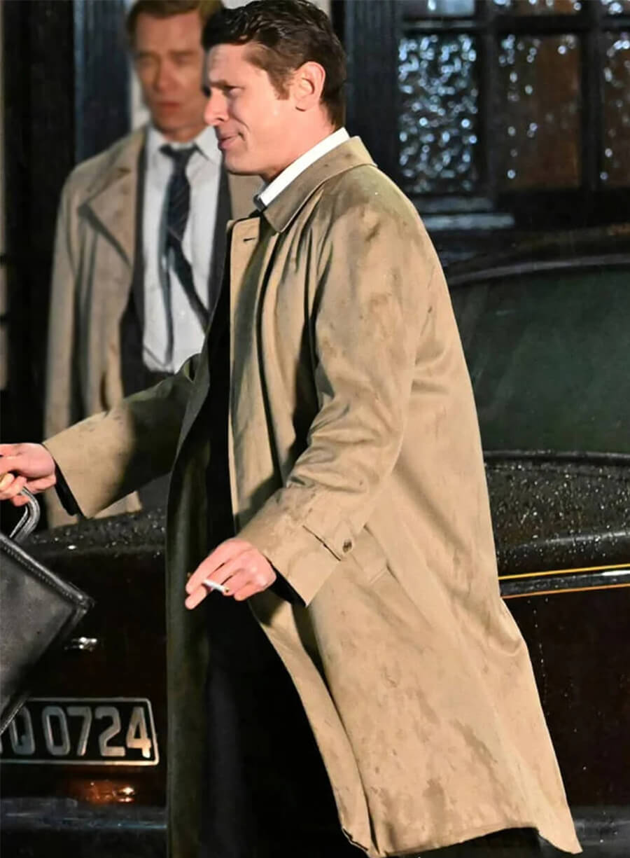 Larry Lamb Ink 2026 Beige Trench Coat