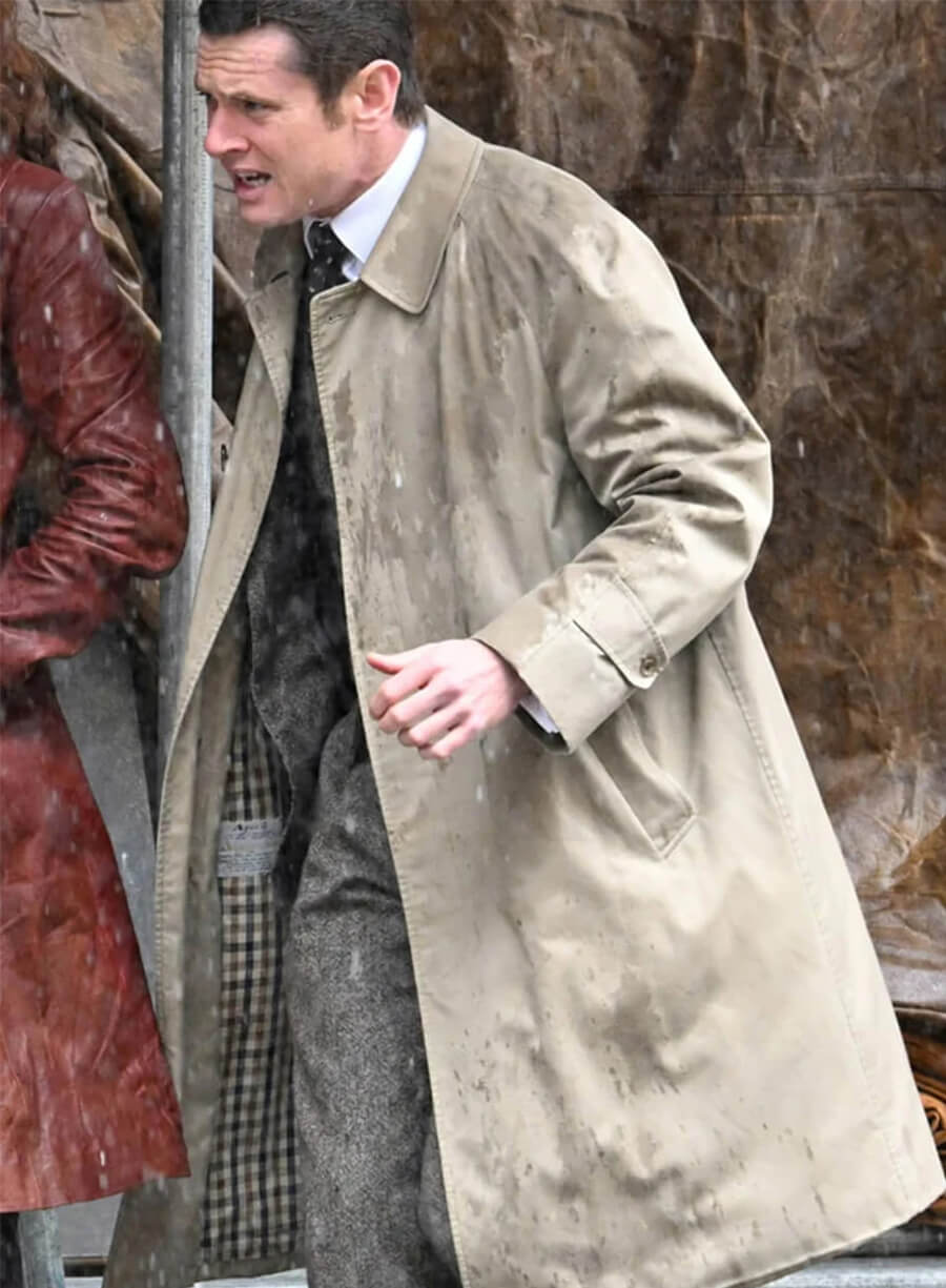 Larry Lamb Ink 2026 Beige Trench Coat