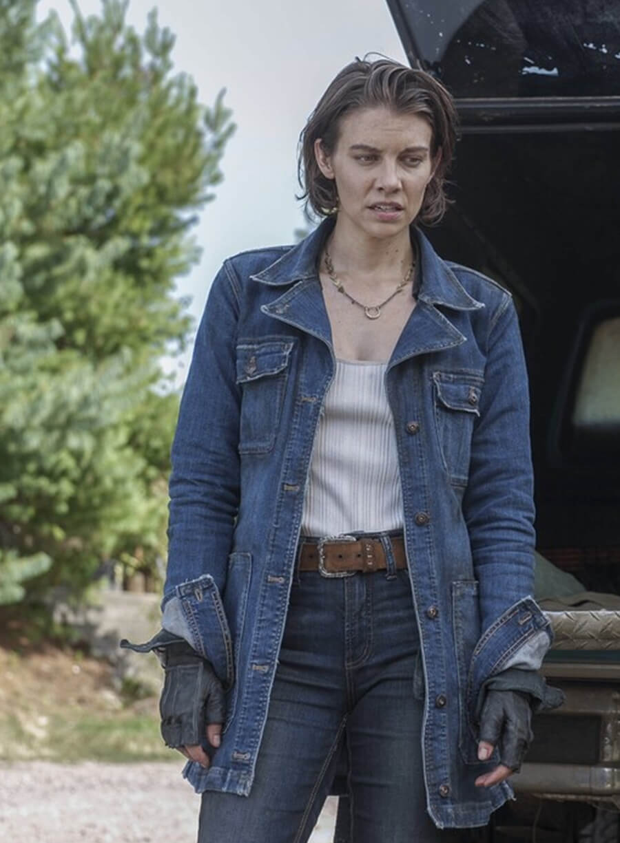 Lauren Cohan Denim Coat