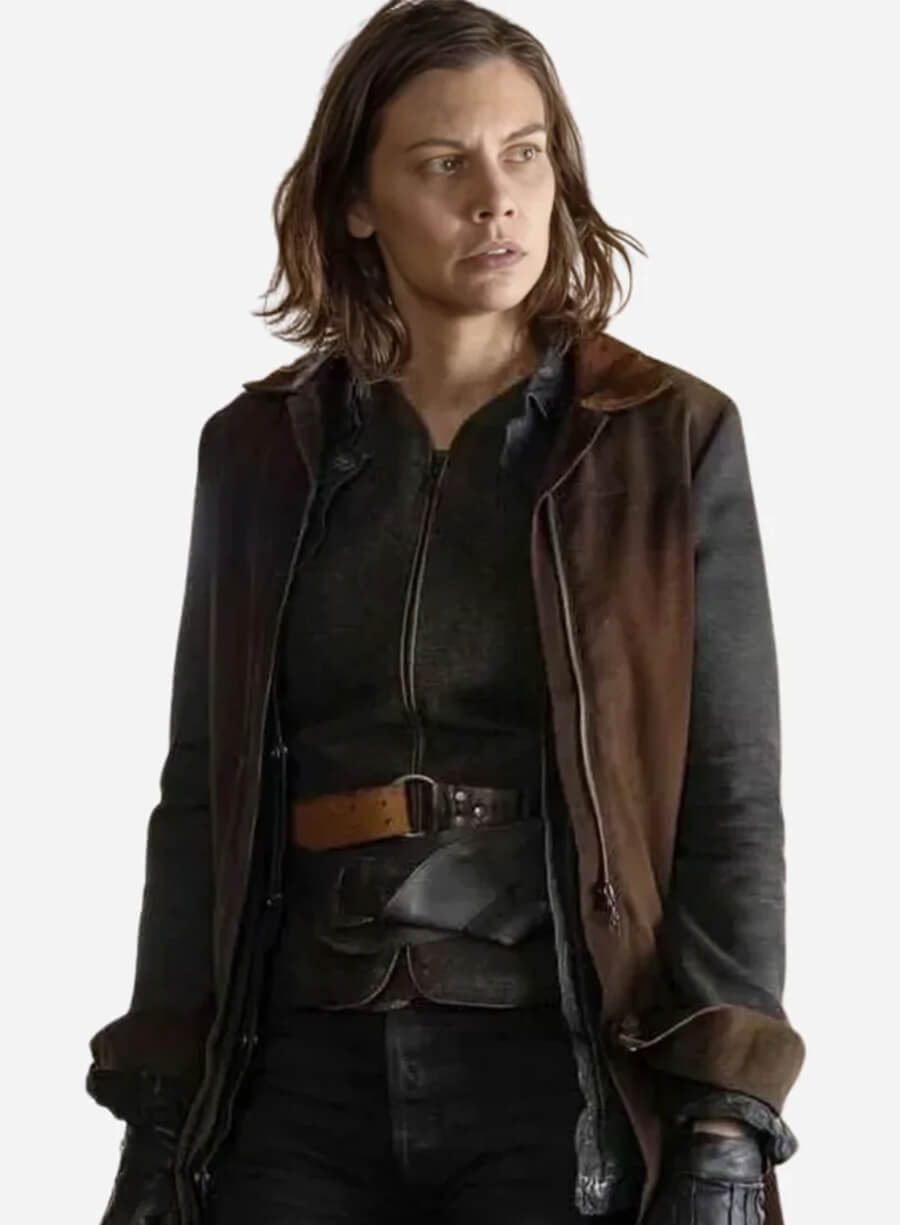 Lauren Cohan Brown Coat